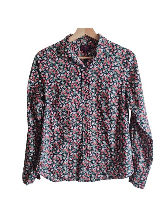 J. Crew Tops - J Crew Liberty Sarah Shirt 8 Ditsy Floral Slim Perfect Blouse for Business